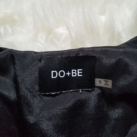 Do + Be Black Lace Tie Front Romper Small - Picture 7 of 9